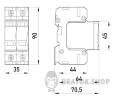 ПЗИП e.POI.1+1m 280V/12,5kA класс I+II+III, 1 полюс + N-PE, моноблок 81.031 в Киеве