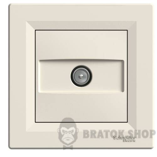 TV РОЗЕТКА 8dB ПРОХІДНА КРЕМ ASFORA EPH3200323