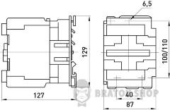 Контактор e.pro.ukc.4.95.230.1NO+1NC 95А, 230В, 1NO+1NC