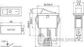 Перемикач клавішний e.switch.key.03, 3 pin, з індикацією s2040003 у Києві