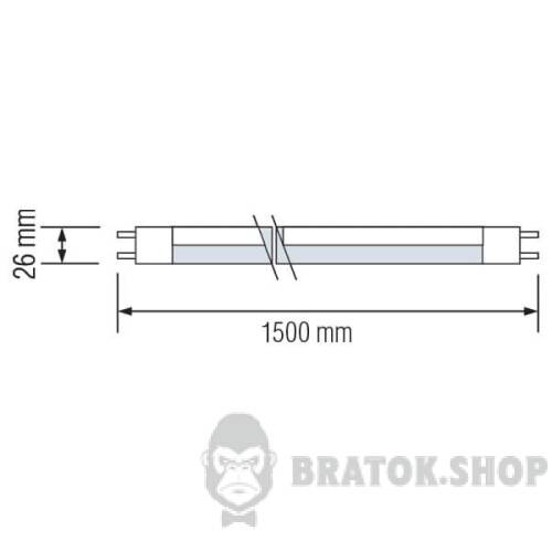 Лампа світлодіодна T8 24W 6400K G13 Horoz Electric LED TUBE-150 002-001-0024-013