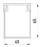 Короб пластиковий перфорований e.trunking.perf.stand.45.65, 45х65мм, 2м у Сумах