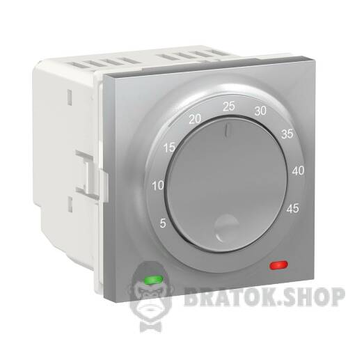Термостат теплої підлоги  10А алюміній NU350330