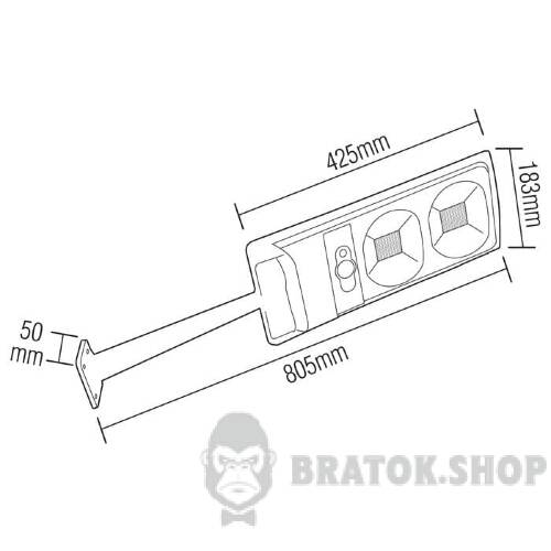 Светильник консольный 30W 6400K с солнечной панелью Horoz Electric COMPACT-30 074-010-0030-020 в Киеве