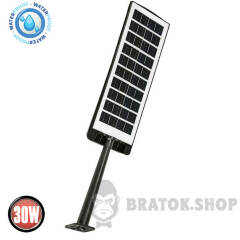Светильник консольный 30W 6400K с солнечной панелью Horoz Electric COMPACT-30
