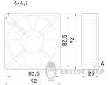Вентилятор e.climat.fan.pro.92, 92х92х25мм 13Вт АС230В  s0103005 у Києві