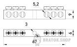 Шина нулевая e.bsc.stand.20.6, 6 отв.х 20 А s055002 в Киеве