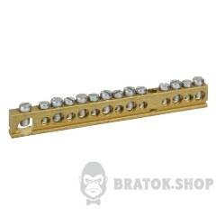 КОНТ.КОЛОДКА 125А 14 ОТВОРОВ