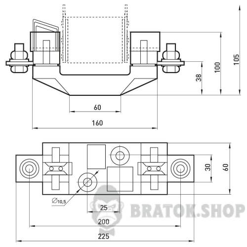 Тримач запобіжника плавкого e.fuse.NT2.h, габарит 2, 400А i0760068 у Києві