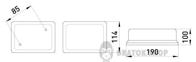 Світильник e.light.1701.1.60.27.black 60W l002013 у Києві