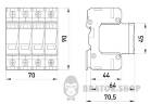 ПЗІП  e.POI.3+1m 280V/12,5kA клас I+II+III, 3 полюси + N-PE, моноблок 81.027 у Києві