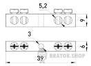 Шина нулевая e.bsc.stand.20.4, 4 отв.х 20 А s055001 в Киеве