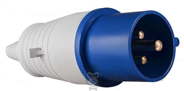 Вилка силовая переносная ВП 16A/3 220V 2P+PE (013) АСКО-Укрем A0080010001 синий в Сумах
