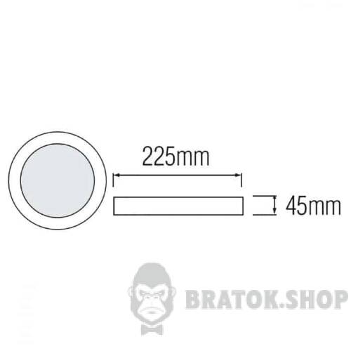 Светильник накладной 36W 4200K круглый Horoz Electric CARLA-36 016-058-0036-030 в Киеве