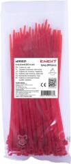 Кабельна стяжка e.ct.stand.150.4.red (100шт), червона