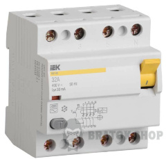 Диференціальний автомат ВД1-63 4Р 63А 30мА тип А IEK (MDV11-4-063-030)