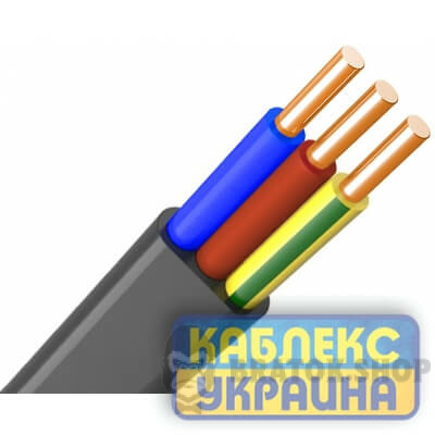 Кабель ВВГ нг-П 3х1.5 мм² (1кл) 0,66 кВ KABLEX UKRAINE (KUc13-2315) у Сумах