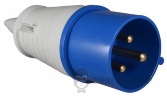 Вилка силовая переносная ВП 32A/3 220V 2P+PE (013) АСКО-Укрем A0080010004 синий