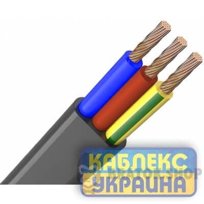 Кабель ВВГ нг-LS-П 3х6 мм² (5кл) 0,66 кВ KABLEX UKRAINE (KUc15g-336)
