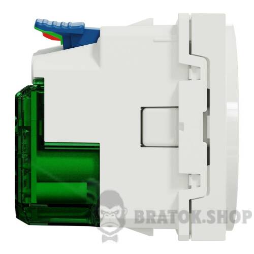 Силова розетка та USB Unica New тип С 10,5 Вт, 2 модулі, біла NU301718 в Киеве