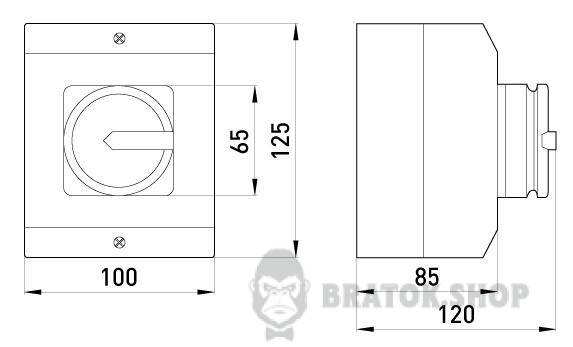 Пакетный переключатель в корпусе e.industrial.sb.1-0.3.32, 3р, 32А (0-1) i0360002 в Киеве