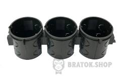 Коробка установочная e.db.stand.102.d60 кирпич/бетон, блочный, глубокий