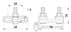 Плашечный зажим e.clamp.ps.1.1