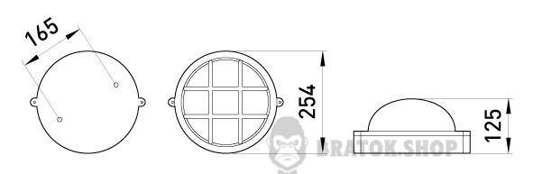 Світильник e.light.1303.1.100.27.white 100W l002023 у Києві