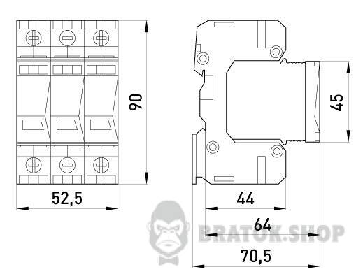 ПЗІП e.PO I 3 e 280V/7kA клас I+II+III, 3 полюси 81.201/05 у Києві