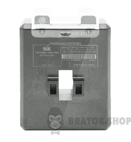 Трансформатор тока NIK TOPN(Ш).1-0.66 100А (с шиной)