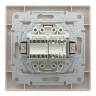 РОЗЕТКА КОМП'ЮТЕРНА RJ45 КАТ. 5Е І ТЕЛЕФОННА РОЗЕТКА RJ12 КРЕМ ASFORA EPH4900123