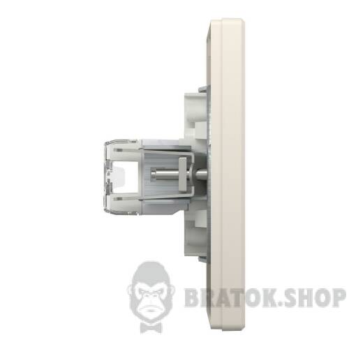 РОЗЕТКА КОМП'ЮТЕРНА RJ45 КАТ. 5Е І ТЕЛЕФОННА РОЗЕТКА RJ12 КРЕМ ASFORA EPH4900123