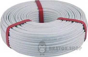 Подовжувач 50м на 4 розетки без заземлення 2х1 мм IP20 Bratok ECO Kraft bratok.50m.2x1.pvs