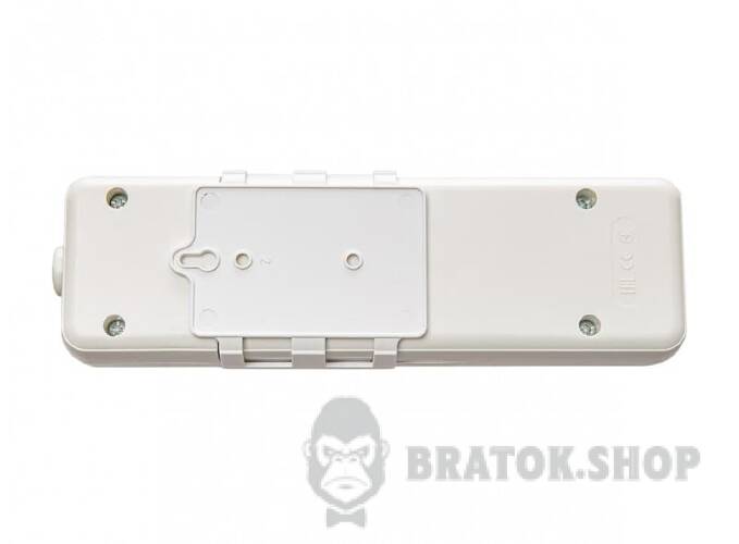 Подовжувач 50м на 4 розетки без заземлення 2х1 мм IP20 Bratok ECO Kraft bratok.50m.2x1.pvs