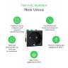 Unica New Силова розетка та USB тип С 10,5 Вт, 2 модулі, антрацит NU301754 в Киеве