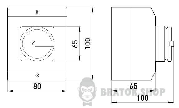 Пакетный переключатель в корпусе e.industrial.sb.1-0.3.20, 3р, 20А (0-1) i0360001 в Киеве