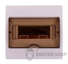 Корпус пластиковий 8-модульний e.plbox.stand.w.08k, вбудований