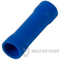 Гільза з'єднувальна ізольована e.splice.stand.rvt.2.blue 1,5-2,5 кв.мм, синя, 100шт