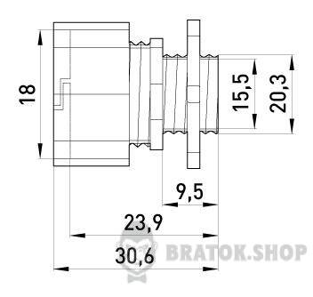 Ввід металевий e.industrial.pipe.dir.collet.1/2", цанговий i0450001 у Києві