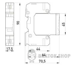 ПЗІП e.PO I 1 e 280V/7kA клас I+II+III, 1 полюс
