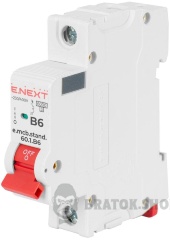 Модульний автоматичний вимикач e.mcb.stand.60.1.B6, 1р, 6А, B, 6кА