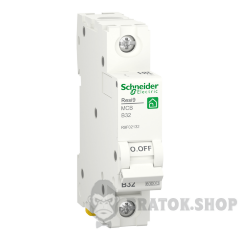 Автоматичний вимикач 1P 32A B 6кА Schneider Electric Resi9 (R9F02132)