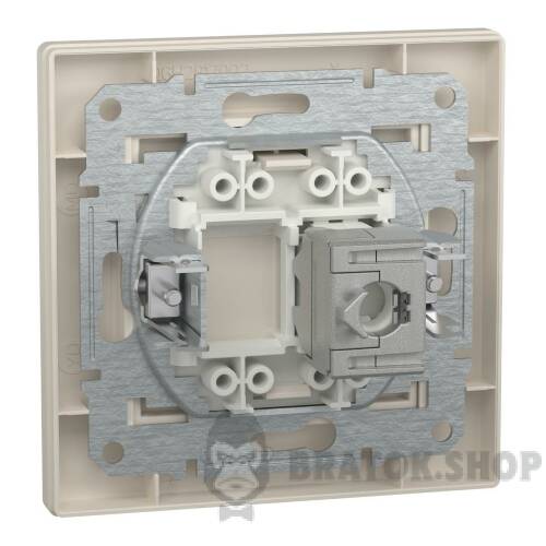 РОЗЕТКА КОМП'ЮТЕРНА RJ45 STP КАТ. 5Е КРЕМ ASFORA EPH5000123