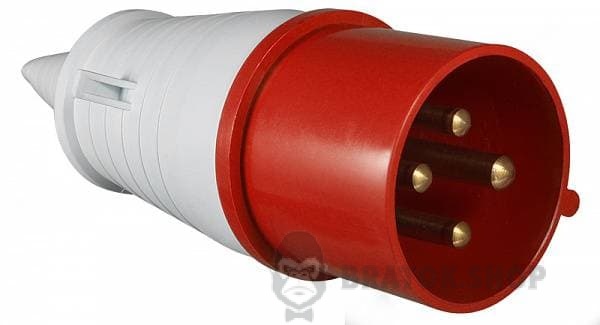 Вилка силовая переносная ВП 32A/4 400V 3P+PE (024) АСКО-Укрем A0080010005 красный в Сумах