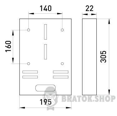 Панель e.panel.stand.f.3 для установки трифазного лічильника s030002 у Києві