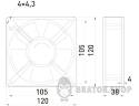 Вентилятор e.climat.fan.pro.120, 120х120х38мм 22Вт АС230В  s0103006 у Києві