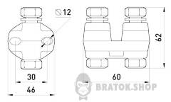 Плашечный зажим e.clamp.pa.2.2a