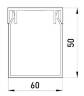 Короб пластиковий перфорований e.trunking.perf.stand.60.50, 60х50мм, 2м у Сумах