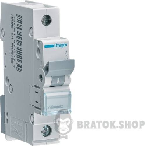 Автоматический выключатель 1P 20A C 6kA Hager MCN120 в Сумах