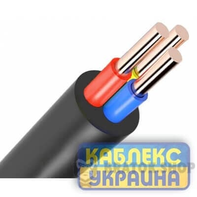 Кабель ВВГ нг 3х6 мм² (1кл) 0,66 кВ KABLEX UKRAINE (KUc11-236)